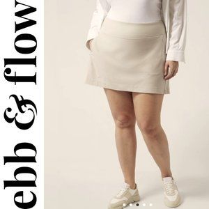 🌸 NWT EBB & FLOW DOESKIN KHAKI SKORT
